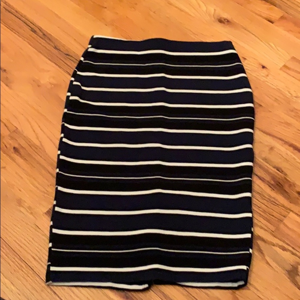 Zara Trafaluc Rib Stripe Skirt